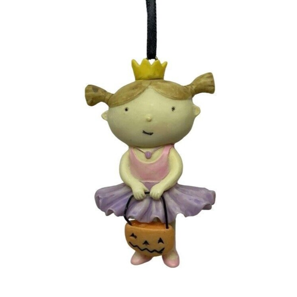 Seasons of Cannon Falls Ornament Trick or Treater Girl Pumpkin Halloween